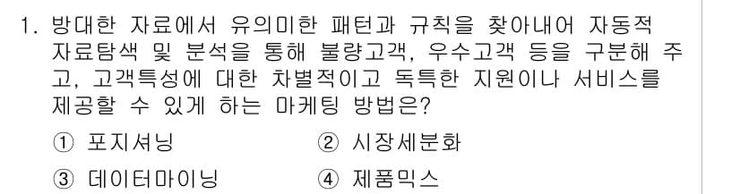 소비자전문상담사_2급 2015년 1번 - 정답과 핵심 포인트를 검수 중인 기출문제