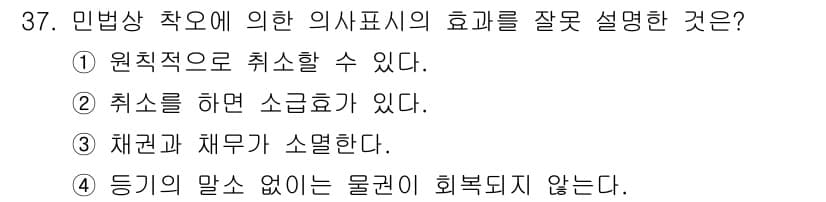 소비자전문상담사_2급 2015년 37번 - 정답과 핵심 포인트를 검수 중인 기출문제