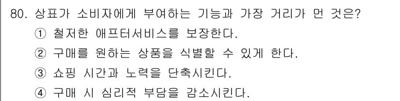 소비자전문상담사_2급 2018년 80번 - 정답과 핵심 포인트를 검수 중인 기출문제