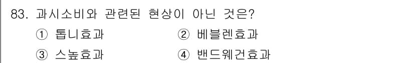 소비자전문상담사_2급 2018년 83번 - . 

스노효과(Snowball Effect)는 개인이나 집단의 소비가 ... 에 관한 핵심 기출문제