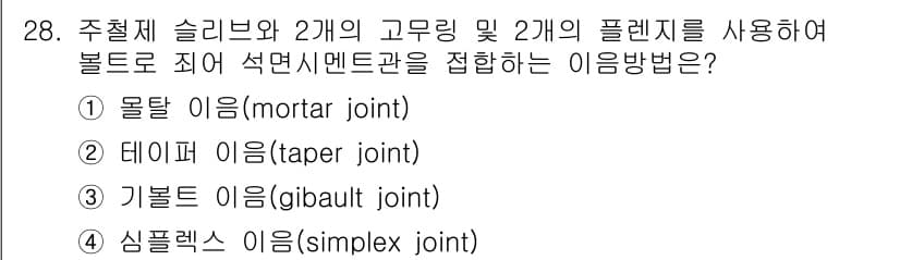 배관기능사 2015년 28번 - 정답과 핵심 포인트를 검수 중인 기출문제