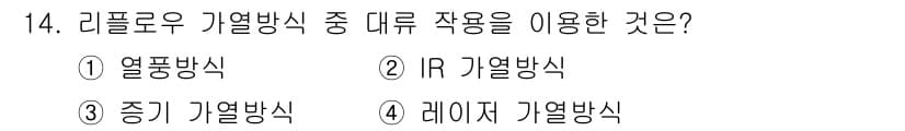 표면실장장비기능사 2015년 14번 - 정답과 핵심 포인트를 검수 중인 기출문제