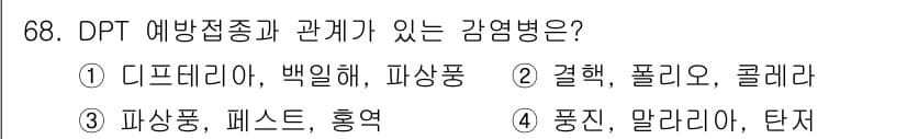조리산업기사(공통) 2017년 68번 - 정답과 핵심 포인트를 검수 중인 기출문제