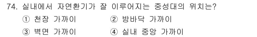 조리산업기사(공통) 2017년 74번 - 정답과 핵심 포인트를 검수 중인 기출문제