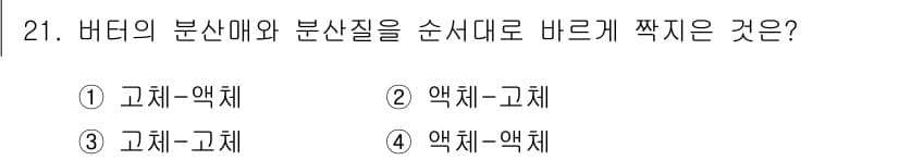 조리산업기사(공통) 2018년 21번 - 정답과 핵심 포인트를 검수 중인 기출문제