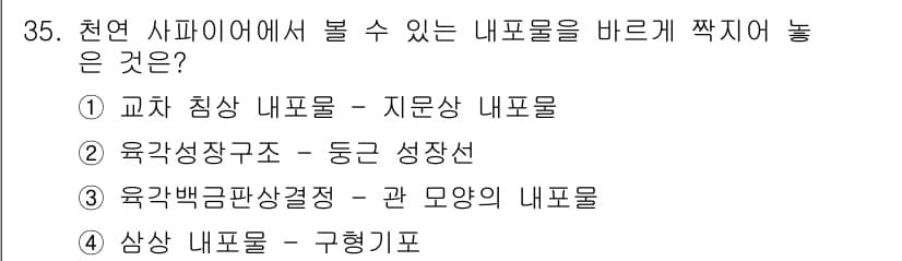 보석감정사(기능사) 2015년 35번 - 정답과 핵심 포인트를 검수 중인 기출문제
