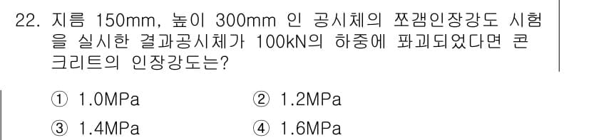 콘크리트산업기사 2017년 24번 - 정답과 핵심 포인트를 검수 중인 기출문제