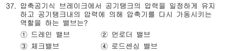 자동차정비기능장 2015년 37번 - 정답과 핵심 포인트를 검수 중인 기출문제