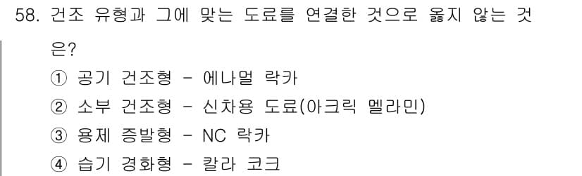 자동차정비기능장 2015년 58번 - 정답과 핵심 포인트를 검수 중인 기출문제