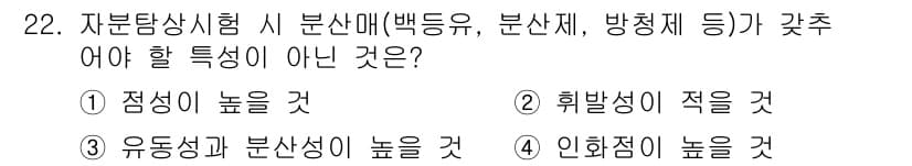 자기비파괴검사산업기사 2016년 22번 - 유도 성과 분산성이 높다는 것은 비파괴 검사에서 신뢰성과 검사의 정확성을... 에 관한 핵심 기출문제