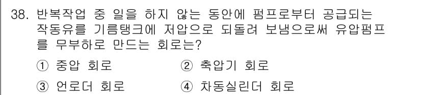 기계정비기능사 2015년 38번 - 정답과 핵심 포인트를 검수 중인 기출문제