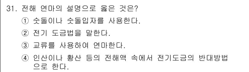 사출(프레스)금형설계기사 2015년 31번 - 정답과 핵심 포인트를 검수 중인 기출문제