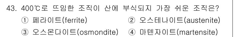 사출(프레스)금형설계기사 2015년 43번 - 정답과 핵심 포인트를 검수 중인 기출문제