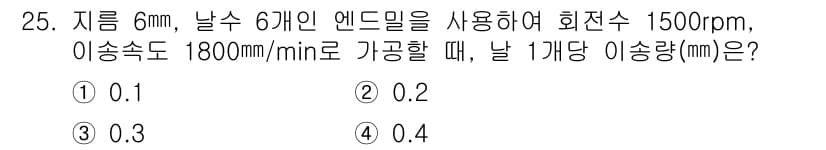 사출(프레스)금형설계기사 2016년 25번 - 정답과 핵심 포인트를 검수 중인 기출문제