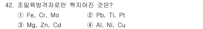 사출(프레스)금형설계기사 2016년 42번 - 정답과 핵심 포인트를 검수 중인 기출문제
