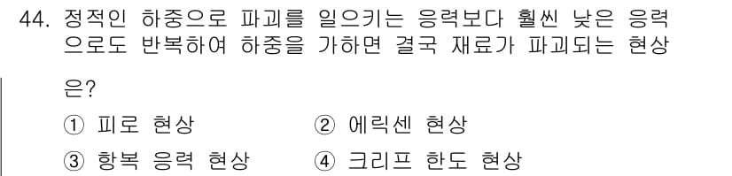 사출(프레스)금형설계기사 2017년 44번 - 정답과 핵심 포인트를 검수 중인 기출문제