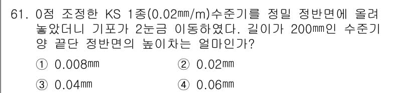 사출(프레스)금형설계기사 2017년 61번 - 정답과 핵심 포인트를 검수 중인 기출문제
