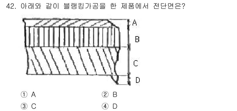 금형기능사 2016년 42번 - 정답과 핵심 포인트를 검수 중인 기출문제