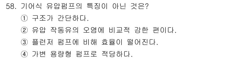 컨테이너크레인운전기능사 2015년 58번 - 정답과 핵심 포인트를 검수 중인 기출문제
