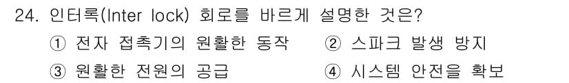 컨테이너크레인운전기능사 2016년 24번 - 정답과 핵심 포인트를 검수 중인 기출문제