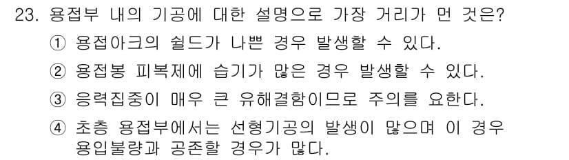 초음파비파괴검사산업기사(구) 2015년 23번 - 정답과 핵심 포인트를 검수 중인 기출문제