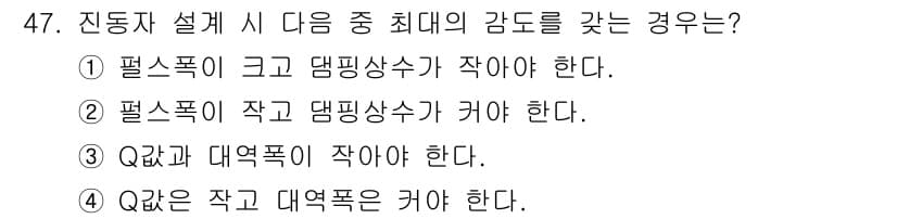 초음파비파괴검사산업기사 2016년 47번 - 정답과 핵심 포인트를 검수 중인 기출문제