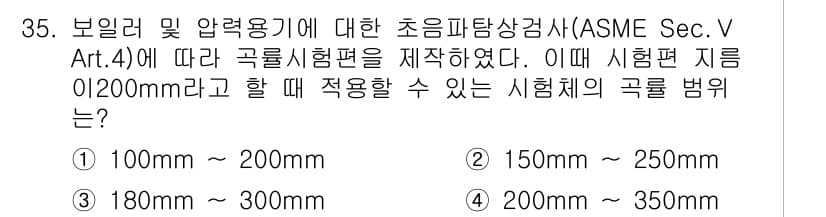 초음파비파괴검사산업기사(구) 2017년 35번 - 정답과 핵심 포인트를 검수 중인 기출문제