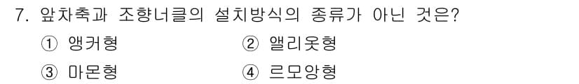 건설기계정비산업기사 2016년 7번 - 정답과 핵심 포인트를 검수 중인 기출문제