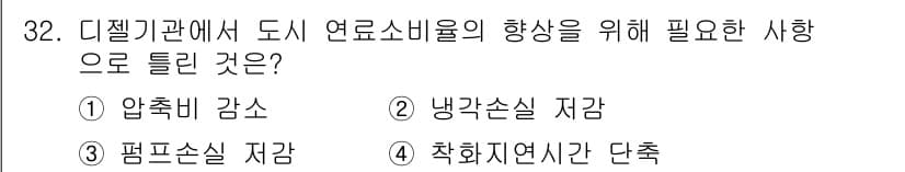 건설기계정비산업기사 2018년 32번 - 정답과 핵심 포인트를 검수 중인 기출문제