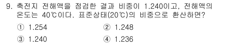 건설기계정비산업기사 2018년 9번 - 정답과 핵심 포인트를 검수 중인 기출문제