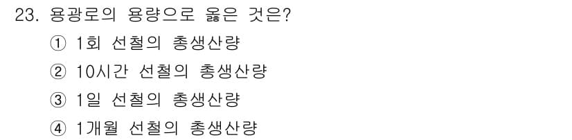 기계조립산업기사 2015년 23번 - 정답과 핵심 포인트를 검수 중인 기출문제