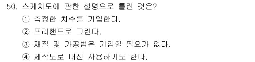 기계조립산업기사 2015년 50번 - 정답과 핵심 포인트를 검수 중인 기출문제