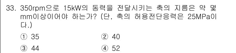기계조립산업기사 2016년 33번 - 정답과 핵심 포인트를 검수 중인 기출문제