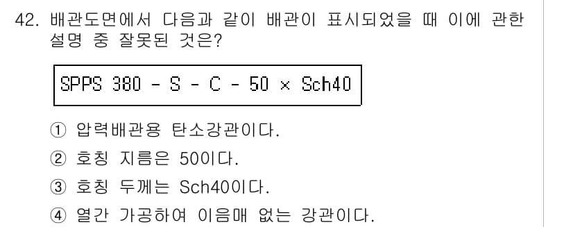 기계조립산업기사 2017년 42번 - 정답과 핵심 포인트를 검수 중인 기출문제