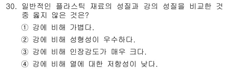 기계조립산업기사 2018년 30번 - 정답과 핵심 포인트를 검수 중인 기출문제