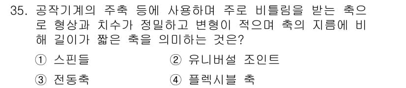 기계조립산업기사 2018년 35번 - 정답과 핵심 포인트를 검수 중인 기출문제