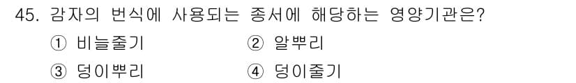 종자산업기사 2015년 45번 - 정답과 핵심 포인트를 검수 중인 기출문제