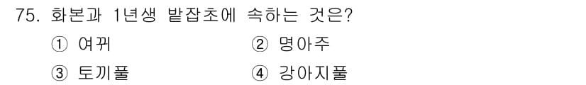 종자산업기사 2016년 75번 - 정답과 핵심 포인트를 검수 중인 기출문제
