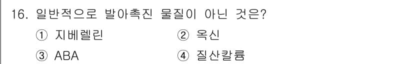 종자산업기사 2017년 16번 - 정답과 핵심 포인트를 검수 중인 기출문제