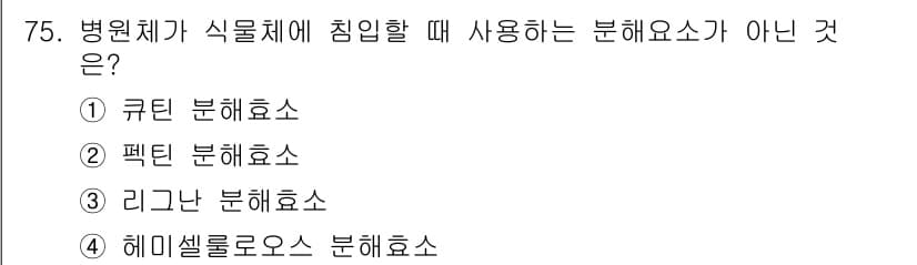 종자산업기사 2017년 75번 - 정답과 핵심 포인트를 검수 중인 기출문제