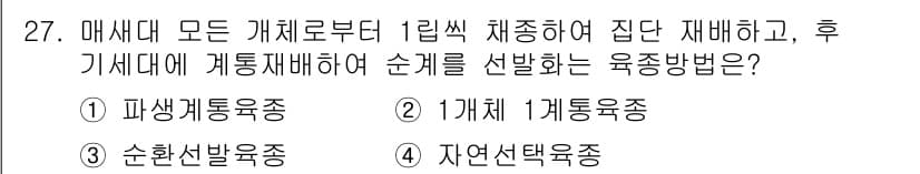 종자산업기사 2018년 27번 - 정답과 핵심 포인트를 검수 중인 기출문제