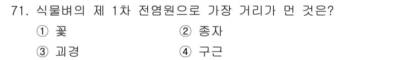 종자산업기사 2018년 71번 - 정답과 핵심 포인트를 검수 중인 기출문제
