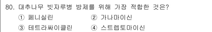 종자산업기사 2018년 80번 - 정답과 핵심 포인트를 검수 중인 기출문제