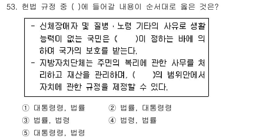 사회복지사_1급(3교시) 2019년 53번 - 정답과 핵심 포인트를 검수 중인 기출문제