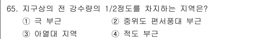 기상기사 2015년 65번 - 정답과 핵심 포인트를 검수 중인 기출문제
