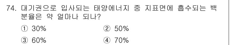 기상기사 2015년 74번 - 정답과 핵심 포인트를 검수 중인 기출문제