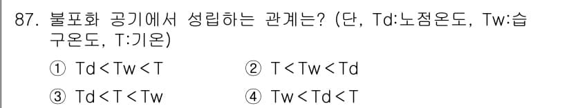 기상기사 2015년 87번 - 정답과 핵심 포인트를 검수 중인 기출문제
