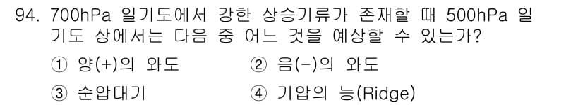 기상기사 2015년 94번 - 정답과 핵심 포인트를 검수 중인 기출문제