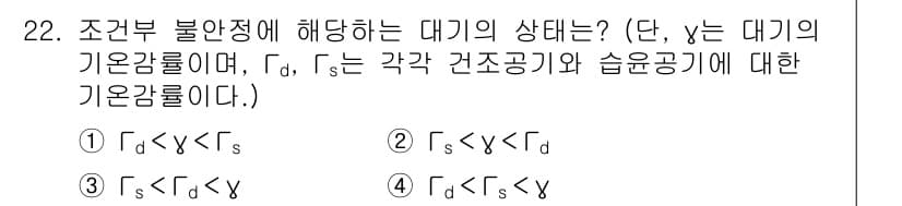 기상기사 2016년 22번 - 정답과 핵심 포인트를 검수 중인 기출문제