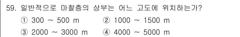 기상기사 2016년 59번 - 정답과 핵심 포인트를 검수 중인 기출문제